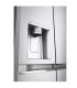 طراحی آب ریز و یخ ریز یخچال فریزر LG J287 رنگ نقره ای