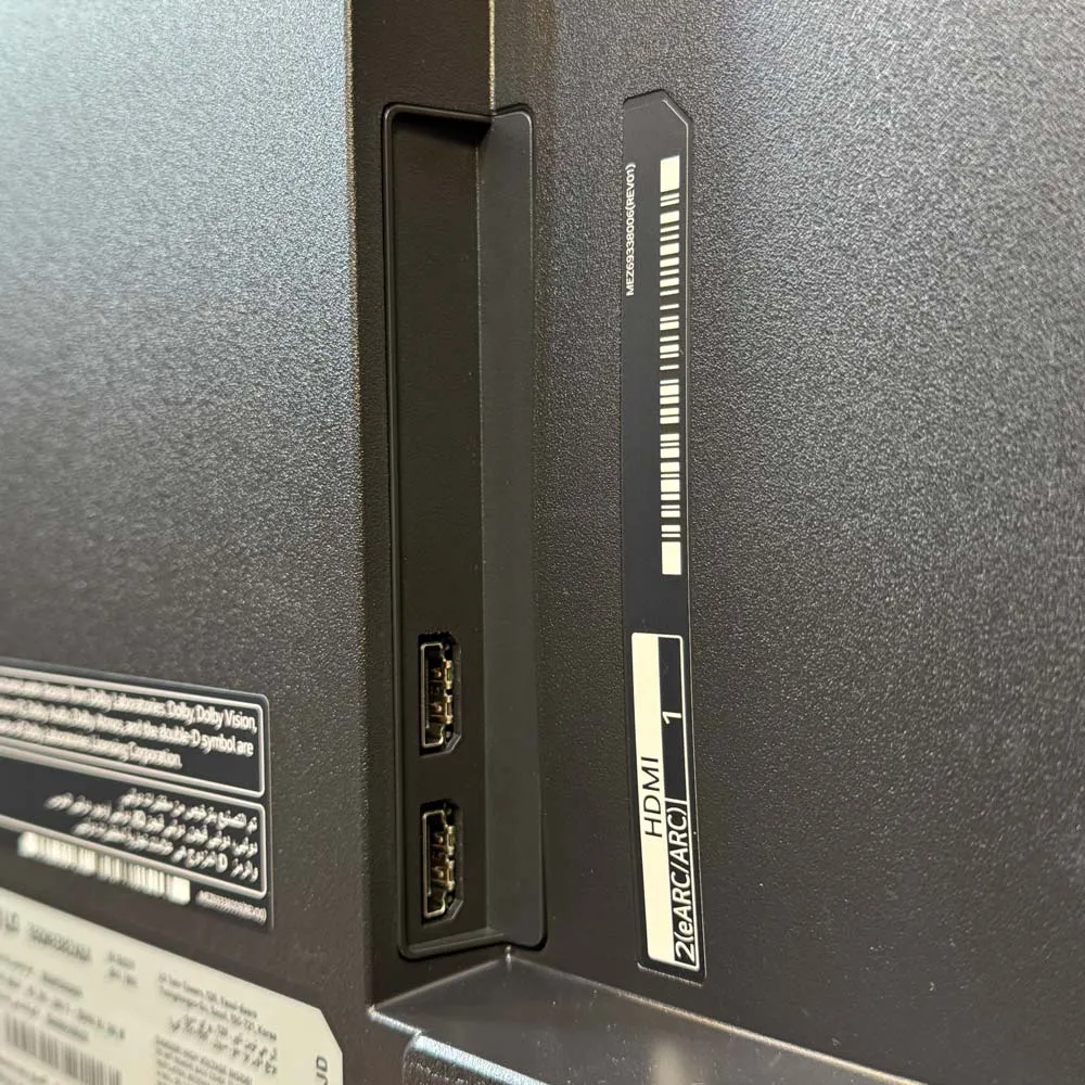 پورت‌های HDMI تلویزیون ال‌ جی QNED82